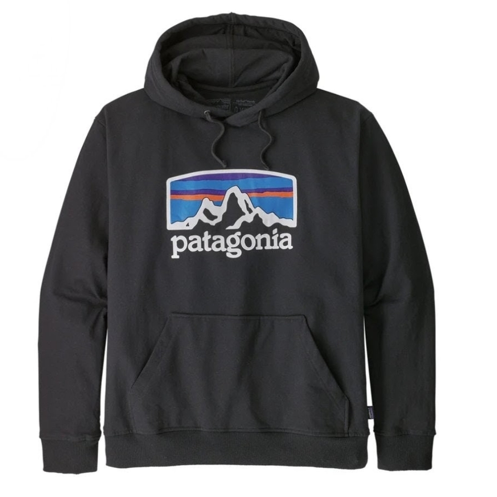 Patagonia Fitz Roy Horizons Uprisal Hooded Sweatshirt Size Small Black 39583 EUC - Picture 4 of 7